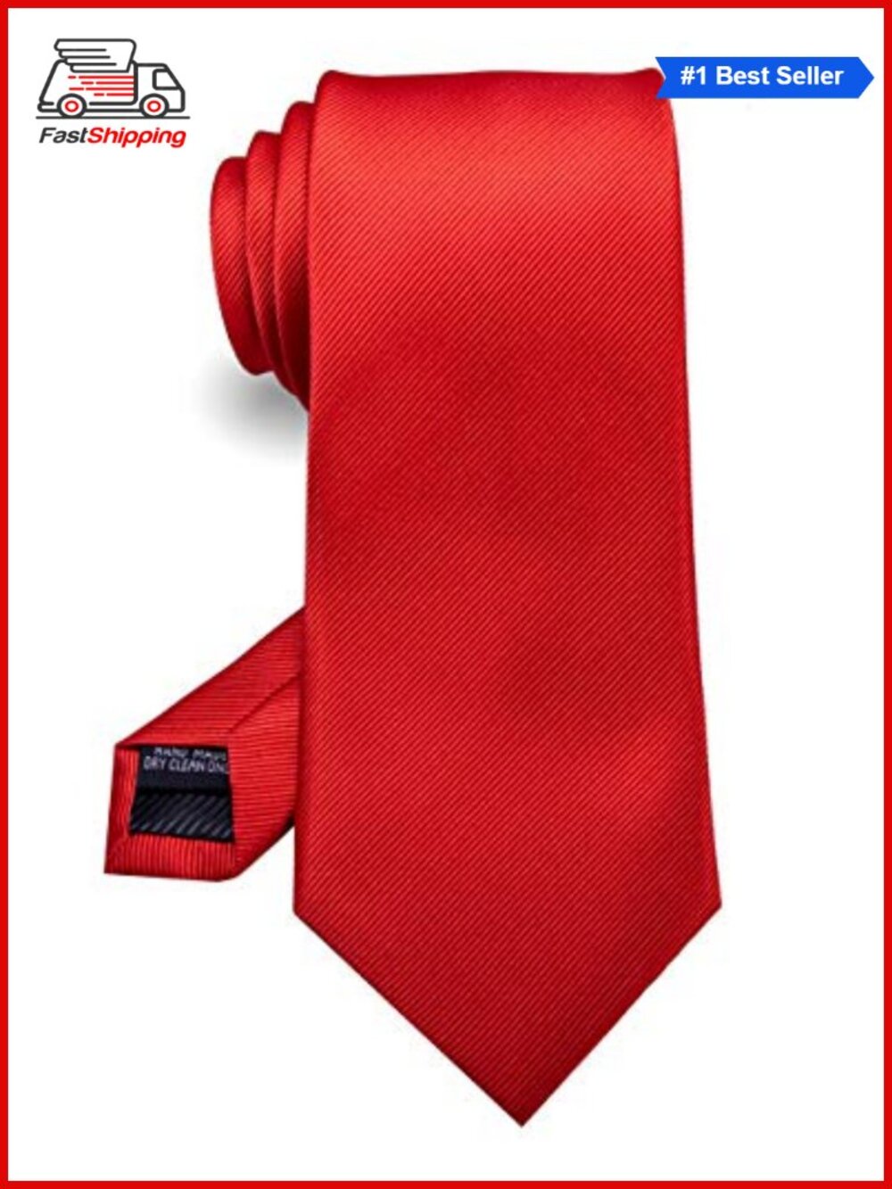 Men's Formal Necktie Heavyweight Elastic 58in Long Gift Box